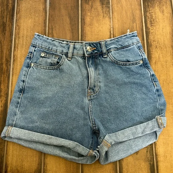 Clothing Short Jean Pimkie Short En Jean Taille Haute Avec Bas Coupés